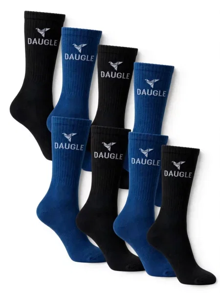 DAUGLE Sportovní ponožky Daugle Sport Crew Socks Blue Black modrá černá