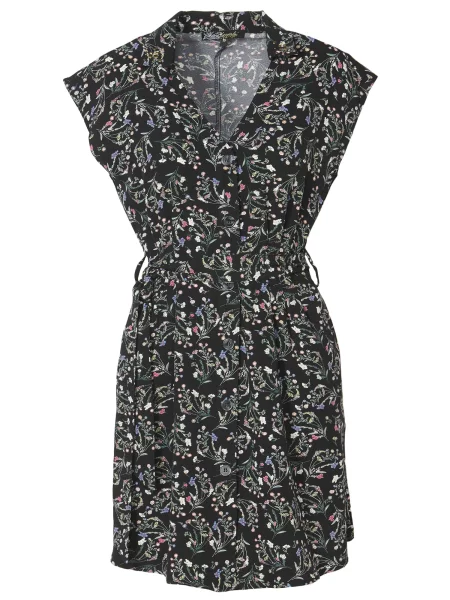 KOROSHI Dolga srajca kremna / nebeško modra / zelena črna