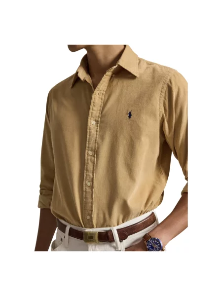 Koszula Ralph Lauren z długim rękawem żółta