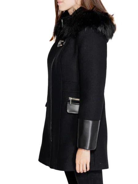 Morgan palton de lana de tranzitie negru