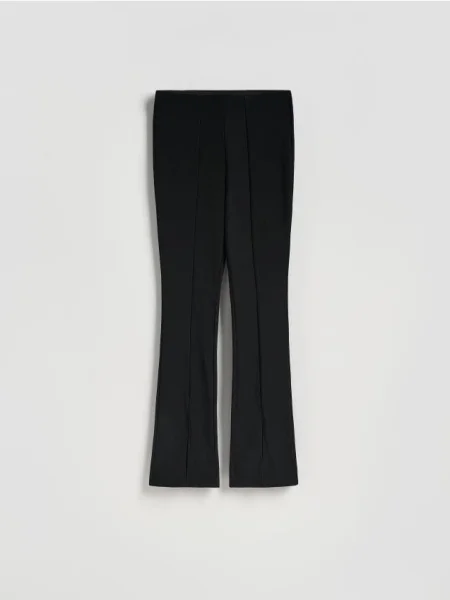 Reserved Legginsy z rozcięciami czarny