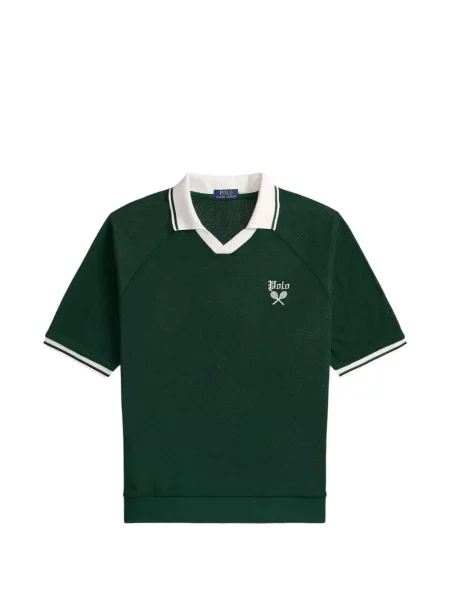 Șosete Polo Ralph Lauren cu broderie în carouri de flanelă verde