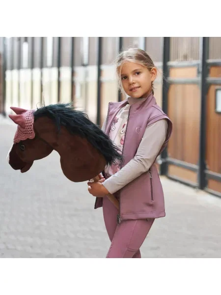 Kamizelka jeździecka bez rękawów dla dzieci Imperial Riding Cybil fioletowa