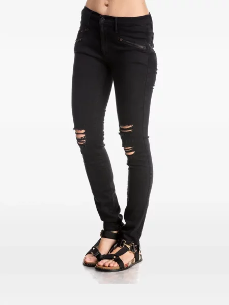 Blugi Black Orchid zdrențuiți negru