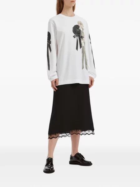 Lung tricou Simone Rocha alb