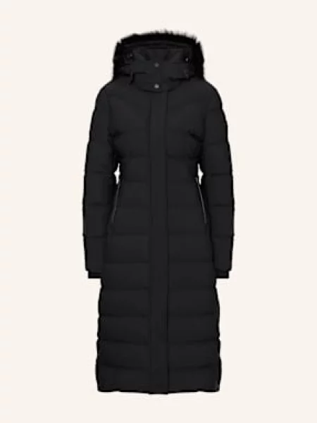 Moose Knuckles Płaszcz Puchowy Jocada Z Odpinanym Kapturem schwarz czarny