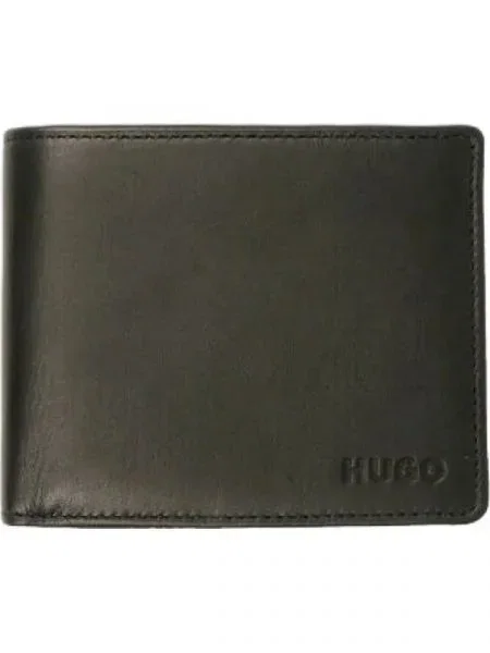 HUGO De piele portofel Subway negru