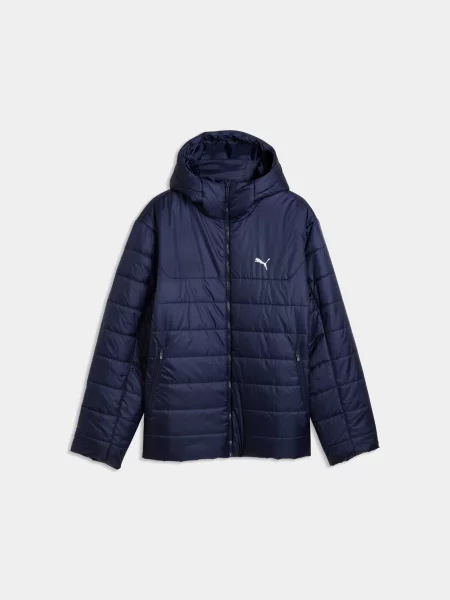 Демісезонна куртка PUMA Ess Hooded Padded Jacket комбінований верх синій