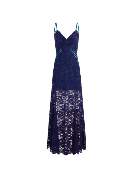 Rochie Rabanne din dantelă albastru