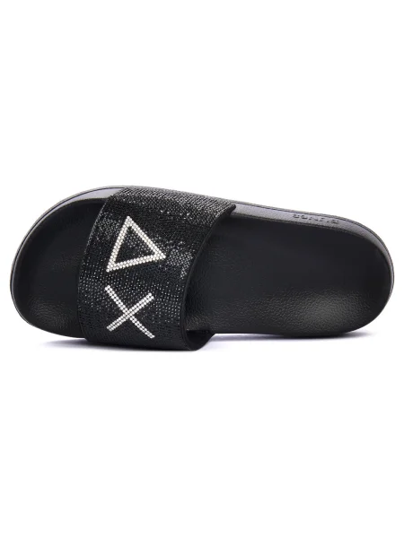 Papuci de casă Sun68 cu autograf negru