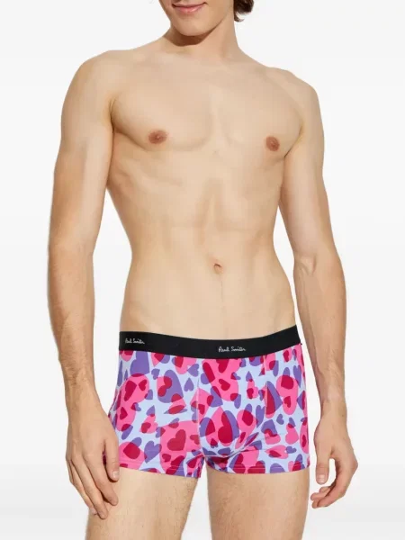 Boxeri Paul Smith cu imagine cu motiv cu inimi albastru
