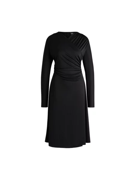 Sukienka midi Boss do kolan czarna