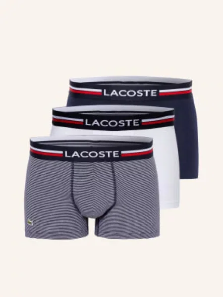 Lacoste Bokserki 3 Szt. blau białe
