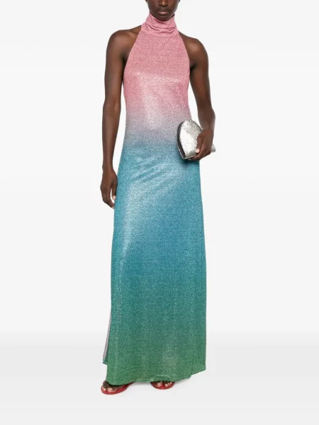 Rochie maxi Oseree cu gradient albastru