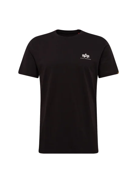 ALPHA INDUSTRIES Tricou / alb negru