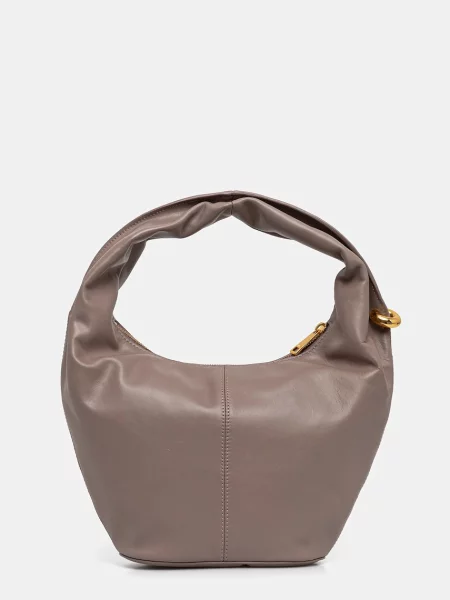 Кожена чанта Furla кафяво