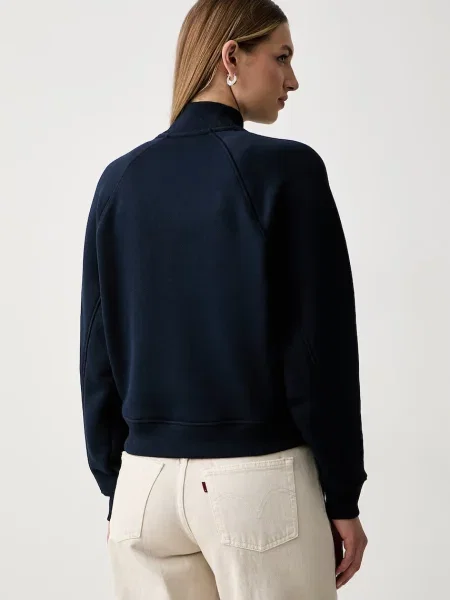 Tommy Hilfiger bluza z bawełną granatowa