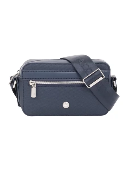 Torba crossbody Lacoste niebieska