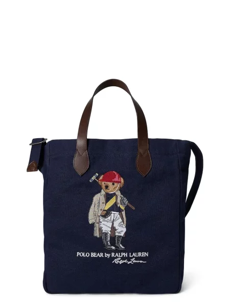 Polo Ralph Lauren tekstilna torba modra