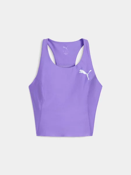 Майка спортивна PUMA W Raceday Ultraform Crop комбінований верх фіолетовий