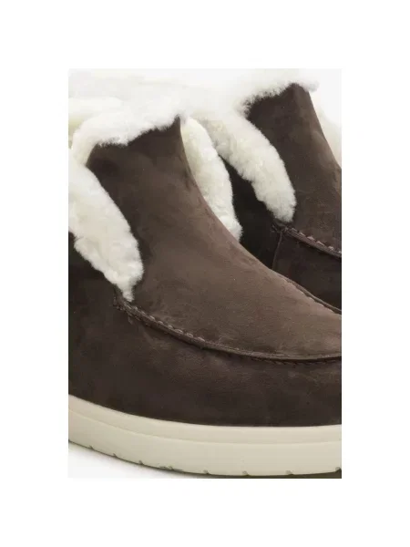 Велюровые лоферы Estro коричневые