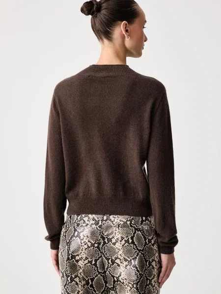 Kaos sweter kaszmirowy brązowy
