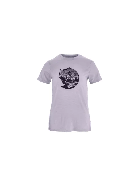 Fjällräven Abisko Wool Fox SS W Kobiety Koszulki Fjällräven Size: XS fioletowy