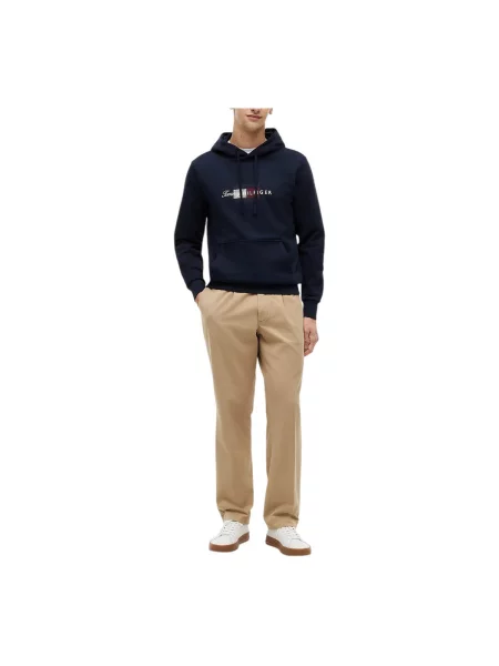 Tommy Hilfiger Hanorac Script Flag Bleumarin albastru