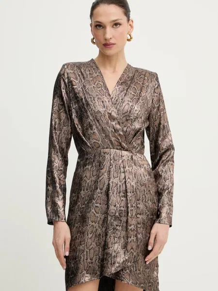 Morgan rochie mini evazați RIBIL.F maro