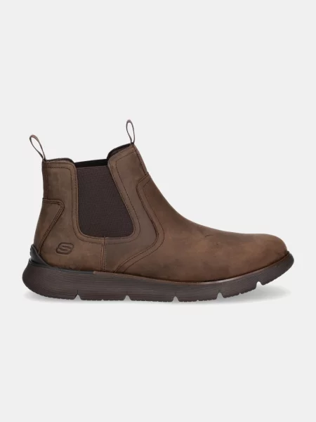 Skechers Μποτάκια nubuck AUGUSTINO PAULO καφέ