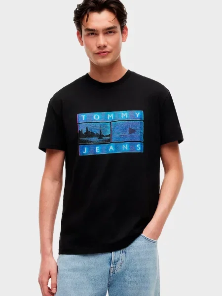 Футболка Tommy Jeans чорна