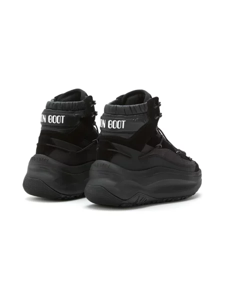Sneakersy Moon Boot skórzane czarne