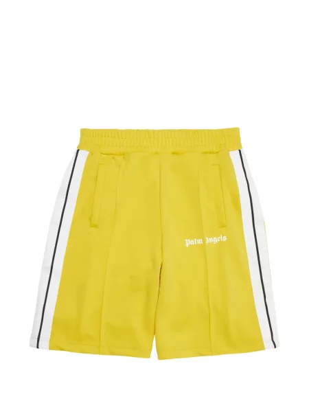 Pantaloni scurți Palm Angels cu dungi cu imagine galben