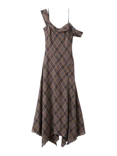 MANGO Rochie Socket bleumarin coniac maro