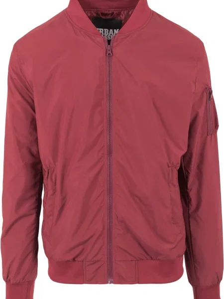 Bomber jakna Urban Classics rdeča