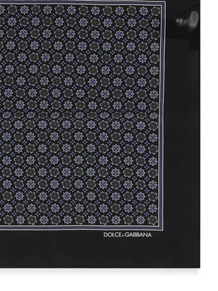 Шал Dolce & Gabbana с принт черно