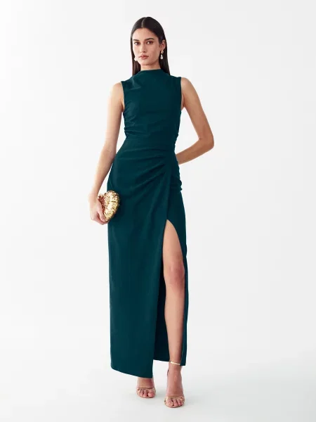 BWLDR Rochie petrol verde