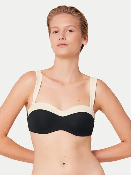 Triumph Bikini partea de sus Summer Glow negru