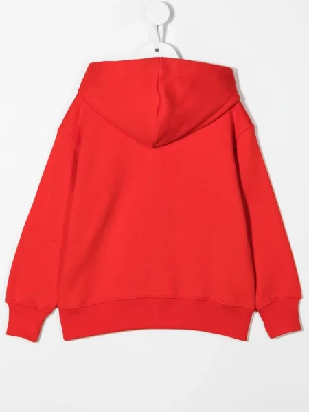 Bluza z kapturem dziecięca Msgm czerwona