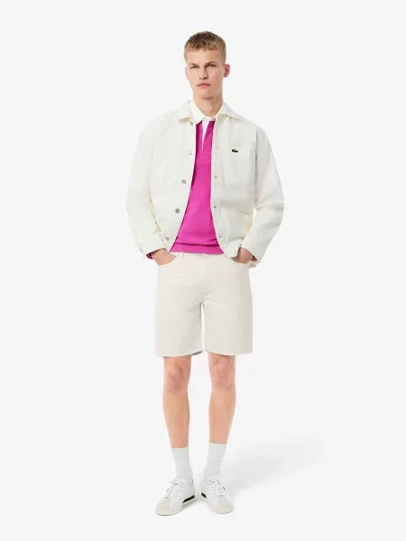 Шорти джинсові Lacoste білий