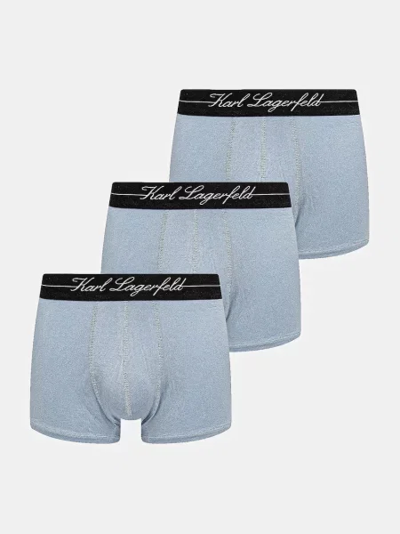 Karl Lagerfeld boxerky s lyocellem modré