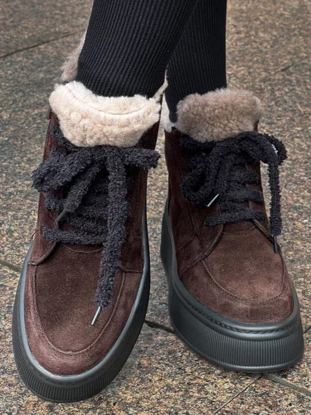 Замшеві Черевики INNOE коричневий