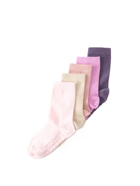 Lindex Čarape pijeska / ljubičasta / orhideja / breskva / rosé bijela