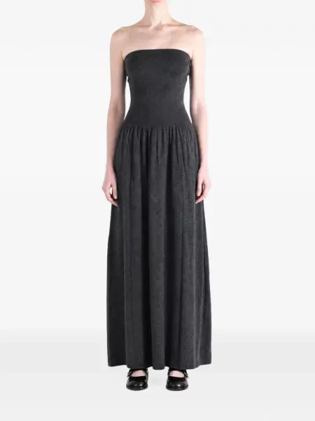 Rochie maxi Amomento fără bretele gri