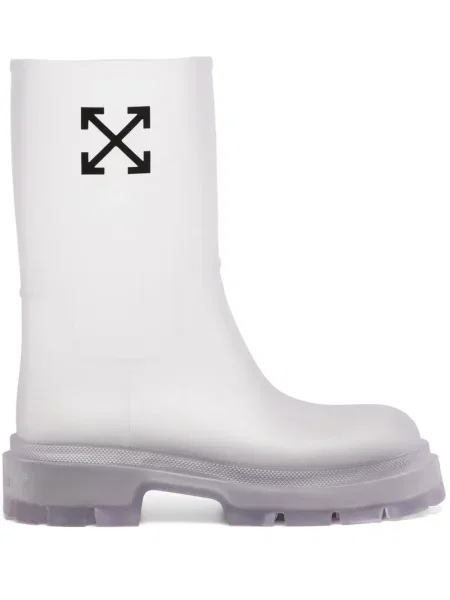 Botine Off-white alb