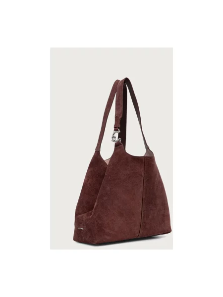 Torebka hobo Coccinelle zamszowa czerwona