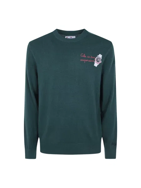 Sweter Mc2 Saint Barth z kaszmiru zielony
