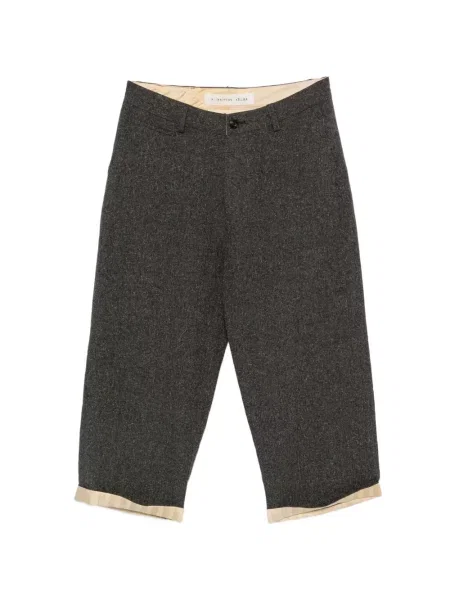 Pantaloni A Tentative Atelier în carouri cu cataramă maro