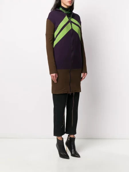 Mikina s kapucí Jean Paul Gaultier Pre-owned po kolena fialová