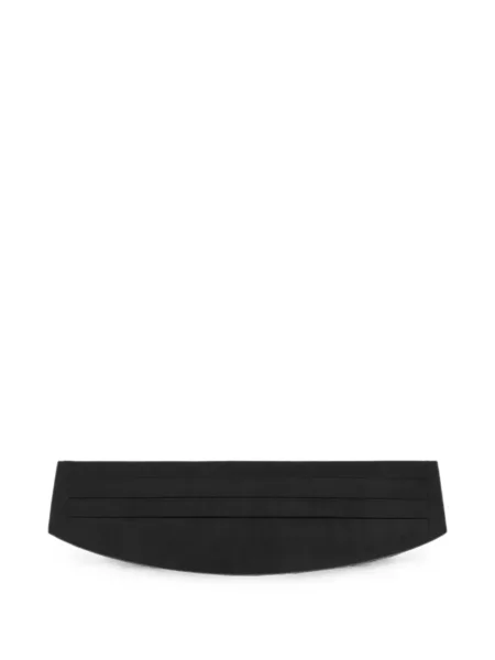 Cu centură curea Dolce & Gabbana din satin negru